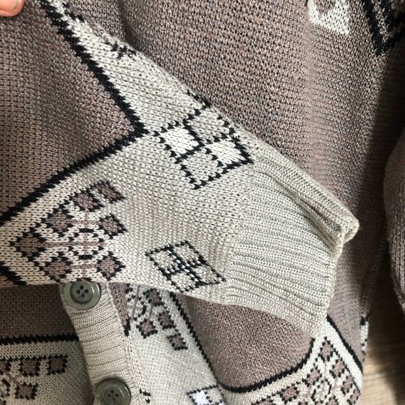 Vintage Porto Bello Southwestern Aztec Cardigan Medium - Picture 7 of 12
